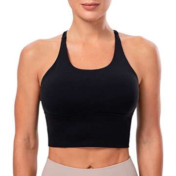Lavento Women's High Neck Sports Bra for Comfort and Style