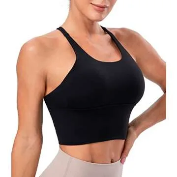 Lavento Women's High Neck Sports Bra for Comfort and Style