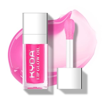 KYDA Hydrating Lip Glow Oil, Moisturizing Lip Oil, Glossy Transparent Plumping Lip Gloss, Tinted Lip...