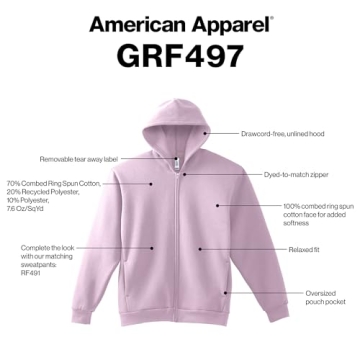 Top Comfort American Apparel Reflex Fleece Hoodie