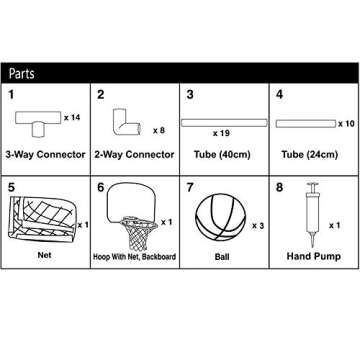 Cyeah Basketball Hoop Indoor for Kids - Arcade Game - Shooting System with Mini Hoop, 3 Inflatable Ball and Pump