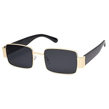 SOJOS Retro Rectangle Sunglasses for Men and Women
