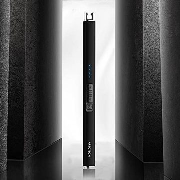 ARECTECH Electric Lighter Rechargeable USB Plasma Arc for Candle Camping