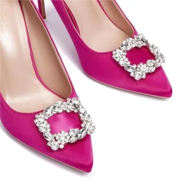 Elisabet Tang Women’s Pumps Elegant Rhinestone Heels