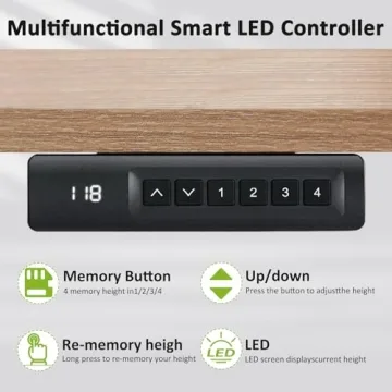 Farexon Electric Standing Desk Adjustable Height for Comfort