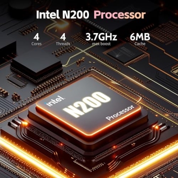 HP 17 Laptop, 17.3'' Touchscreen Display, Intel Quad-Core N200 Processor, 16GB RAM, 1TB SSD+128GB SS...