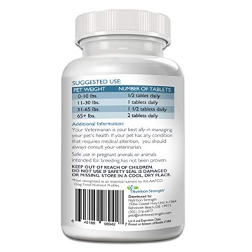 Nutrition Strength Daily Vision Supplement for Dogs 120 Tablets