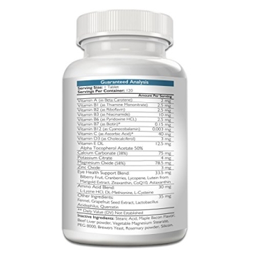 Nutrition Strength Daily Vision Supplement for Dogs 120 Tablets