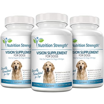 Nutrition Strength Daily Vision Supplement for Dogs 120 Tablets