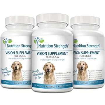 Nutrition Strength Daily Vision Supplement for Dogs 120 Tablets