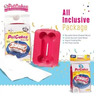 PetCakes Carob Flavored Dog Birthday Cake Kit - Natural Treats