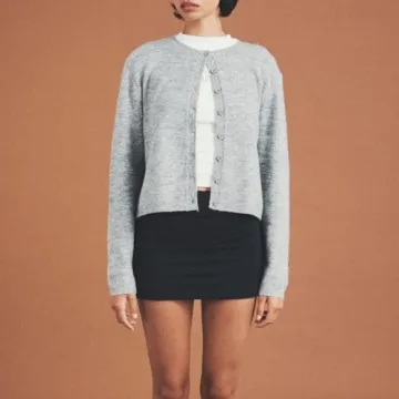 Trendy Women's Casual Crop Knit Cardigan for All Occasions