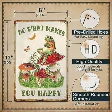 Do What Makes You Happy,Cute Mushroom Wall Decor For Home