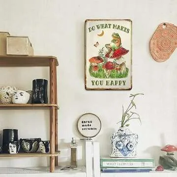 Do What Makes You Happy,Cute Mushroom Wall Decor For Home