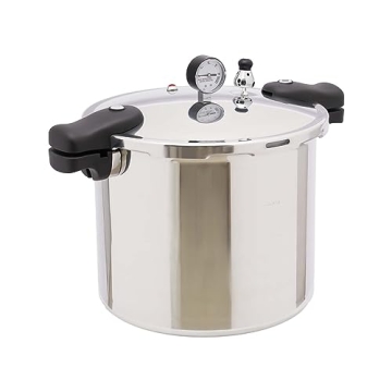 23 Quart Pressure Cooker Canner with Explosion-Proof Safety Valve and Accurate Gauge