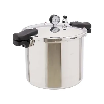 23 Quart Pressure Cooker Canner with Explosion-Proof Safety Valve and Accurate Gauge