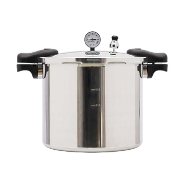 Efficient 23 Quart Pressure Cooker with Safety Features