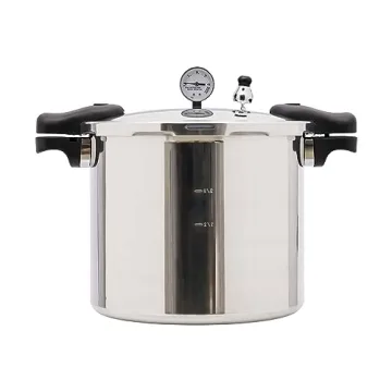 Efficient 23 Quart Pressure Cooker with Safety Features