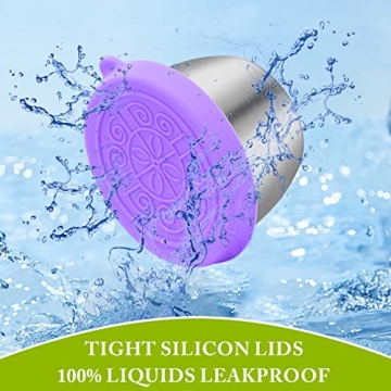 FUNFERY Stainless Steel Salad Dressing Container Set