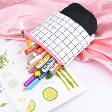 iSuperb 2 Pcs Stand Up Pencil Case Telescopic Design
