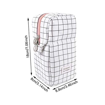 iSuperb 2 Pcs Stand Up Pencil Case Telescopic Design