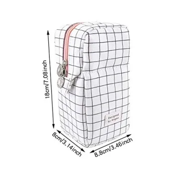 iSuperb 2 Pcs Stand Up Pencil Case Telescopic Design