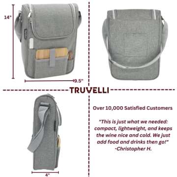 Truvelli Insulated Wine Tote Bag: Perfect for Wine Lovers