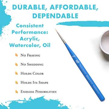 Princeton Select Artiste Paintbrush Size 20/0 for Artists