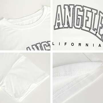 Stylish Women's Oversized Los Angeles Graphic Tees