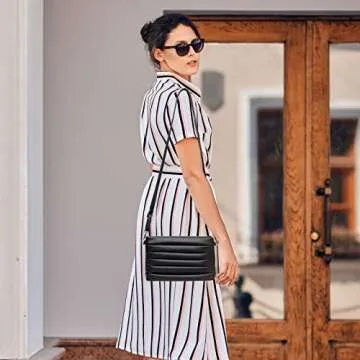 Small Crossbody Shoulder Bag for Women, Trendy Simple Shoulder Purses, Clutch Wallet with Wristlet Strap…