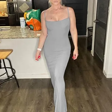 Women’s Sexy Hollow Out Maxi Dress - Elegant Halter Cami