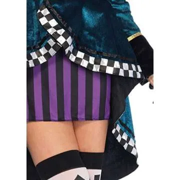 Leg Avenue Women's Delightful Mad Hatter Costume for Halloween
