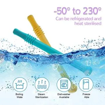 Hollow Teether Tubes for Infants - Safe & Durable Chew Toys