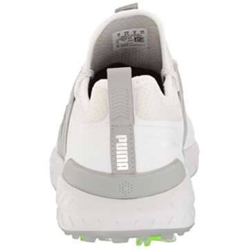 PUMA mens Ignite Articulate Golf Shoe, Puma White/Puma Silver/High-rise, 9 US