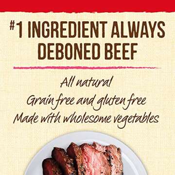 Merrick Lil’ Plates Grain Free Small Dog Treats, Natural Training Treats For Small Dogs, Bitty Beef Recipe - 5 oz. Pouch