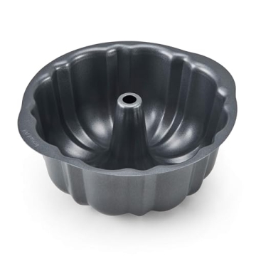 Instant Pot Official Non-Stick Fluted Cake Pan - 7-Inch Gray Baking Mold for Bundt Cakes, Lasagna, C...
