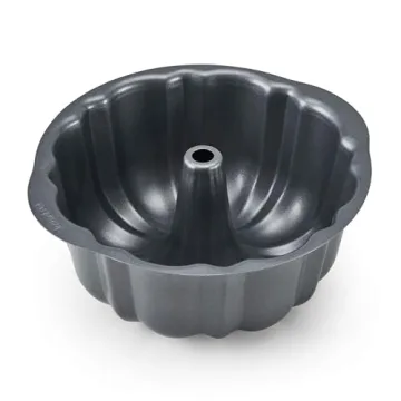 Instant Pot Official Non-Stick Fluted Cake Pan - 7-Inch Gray Baking Mold for Bundt Cakes, Lasagna, C...