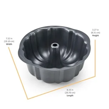 Instant Pot Non-Stick Fluted Cake Pan for Versatile Baking