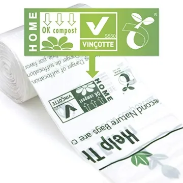 Second Nature Bags - 10L Certified Compostable Kitchen Waste, 100 Count