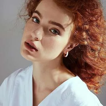 Lourny Small Hoop Earrings for Women, 18K Gold Plated Hypoallergenic Cute Enamel Huggie Earring Gifts for Women (White)