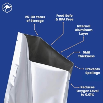 Wallaby 75x Mylar Bag Bundle for Long Term Food Storage