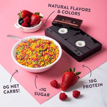 HighKey Sugar Free Protein Cereal - Fruity & Keto Friendly