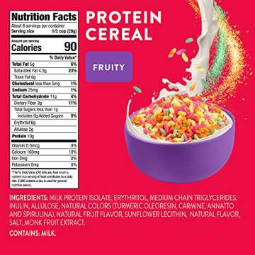 HighKey Sugar Free Protein Cereal - Fruity & Keto Friendly