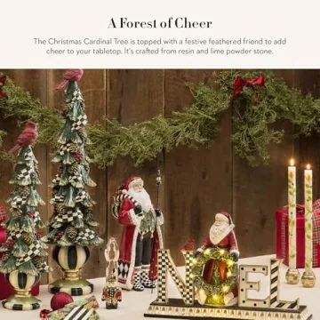 Charming MacKenzie-Childs Christmas Cardinal Tree Decor