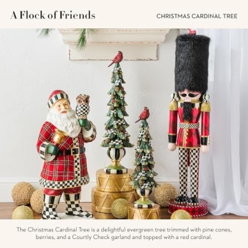 Charming MacKenzie-Childs Christmas Cardinal Tree Decor