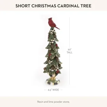 Charming MacKenzie-Childs Christmas Cardinal Tree Decor