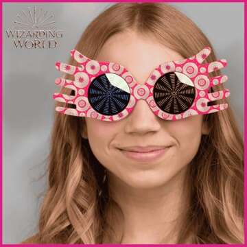 Sun-Staches Luna Lovegood Spectrespecs | Official Wizarding World Womens Sunglasses | Harry Potter Costume Accessory | UV400 Lenses | One Size Fits Most