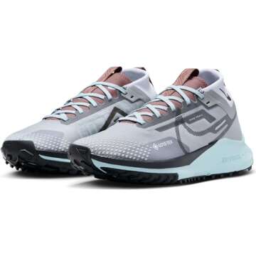 Nike Women's Running Shoes, Lt Smoke Grey Black Glacier Blue, 8