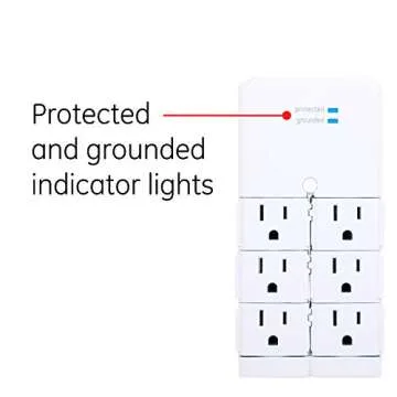 GE Pro 6-Outlet Surge Protector with Swivel Outlets