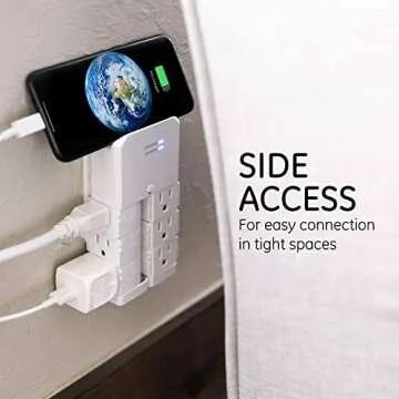 GE Pro 6-Outlet Surge Protector with Swivel Outlets